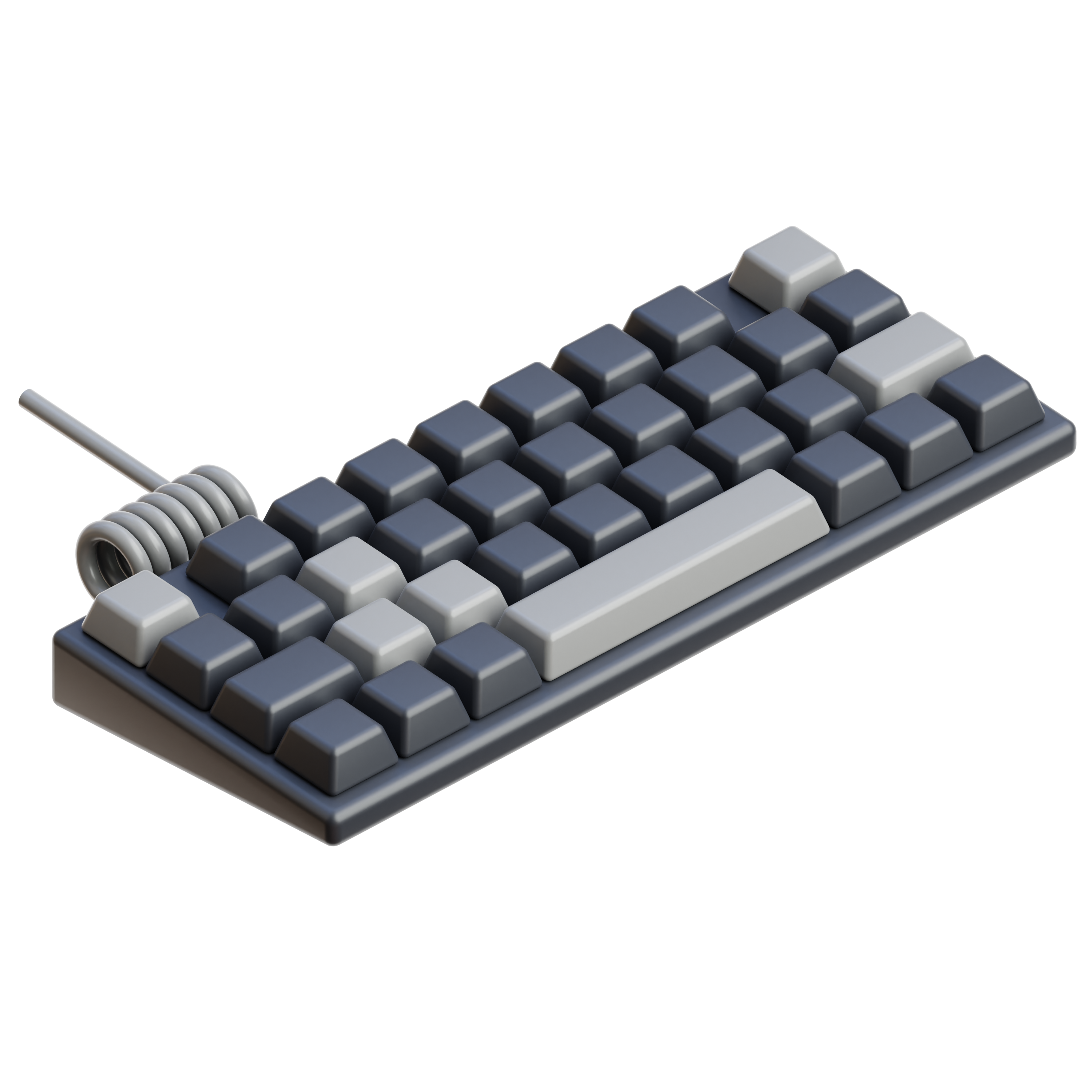 3D Illustration of Keyboard
