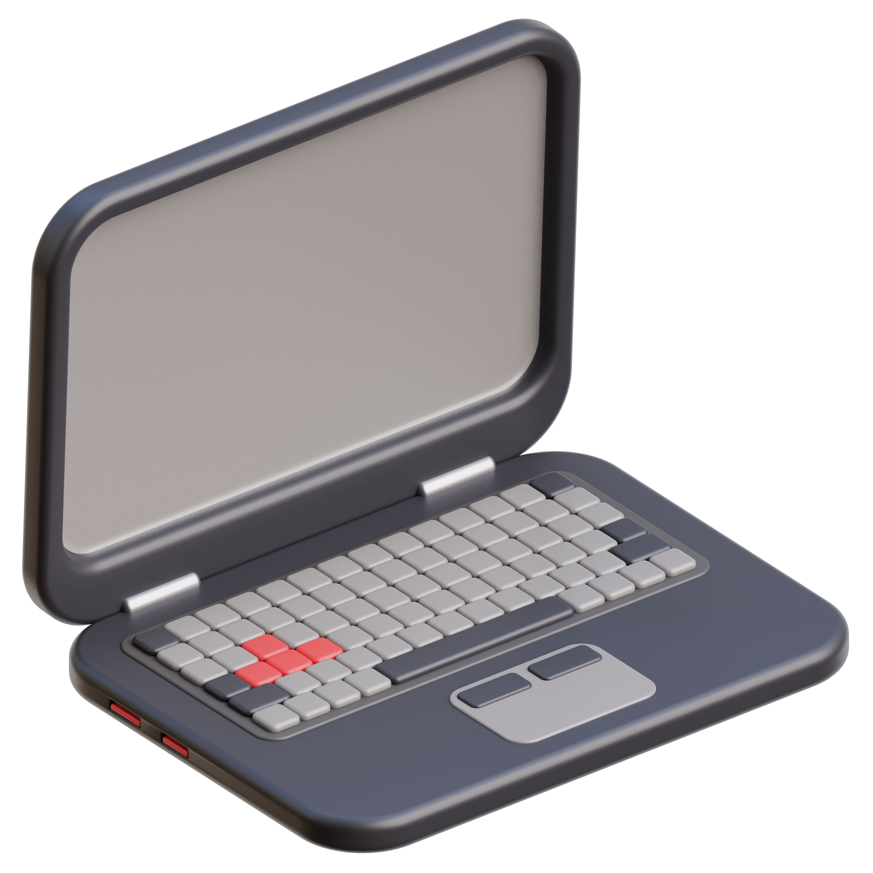 3D Illustration of Laptop